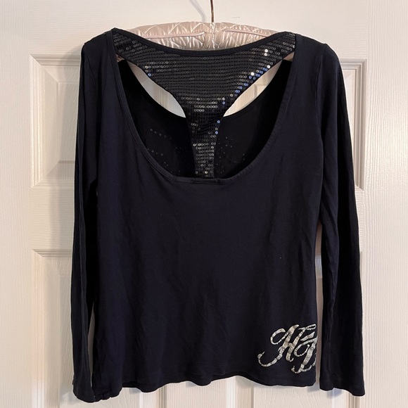 Harley Davidson long sleeve t-back top - Picture 2 of 14